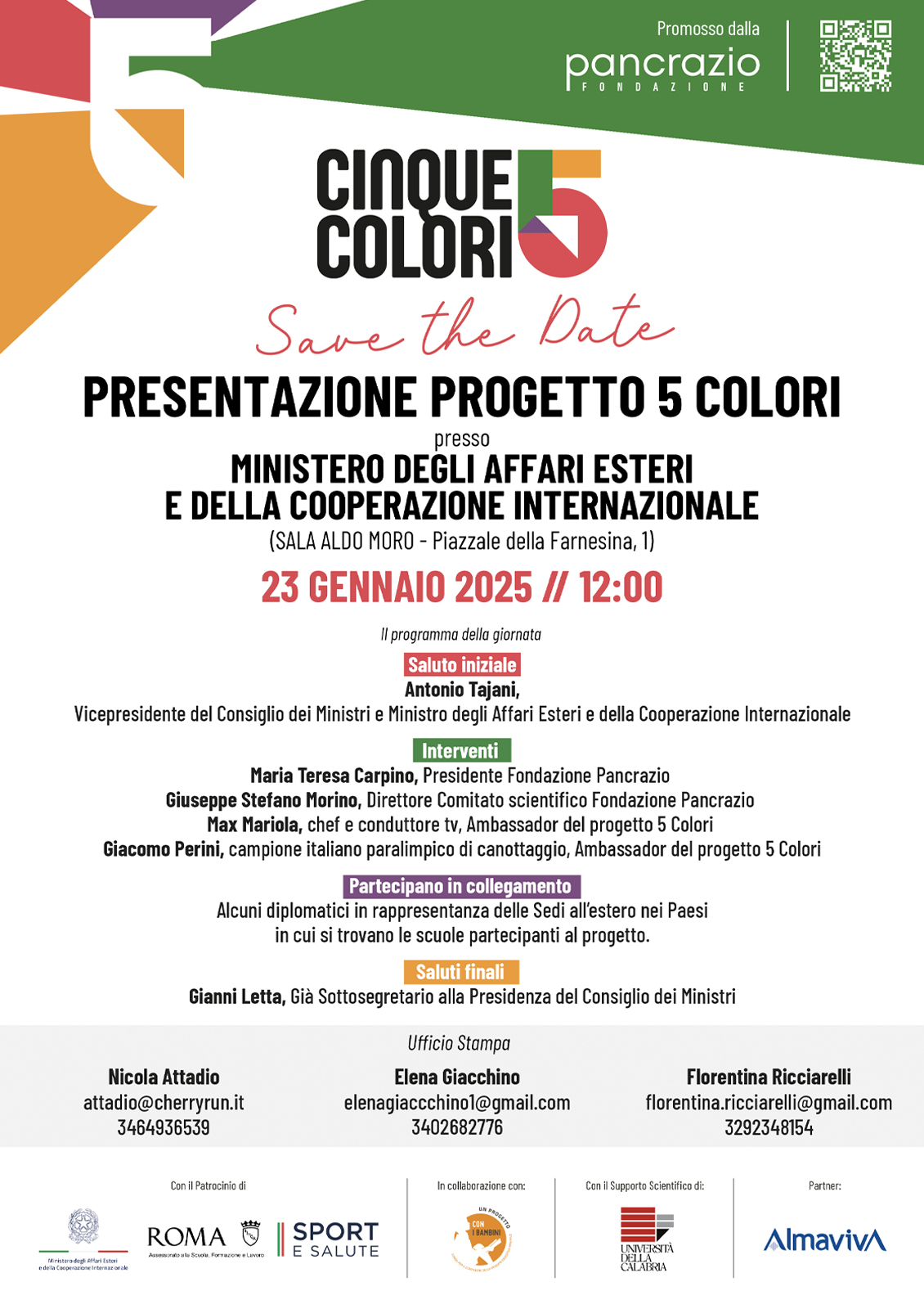 Presentazione Progetto Cinque Colori Presentazione Progetto Cinque Colori